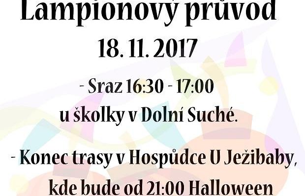 18.11. Lampiónový průvod, Halloween párty + karaoke