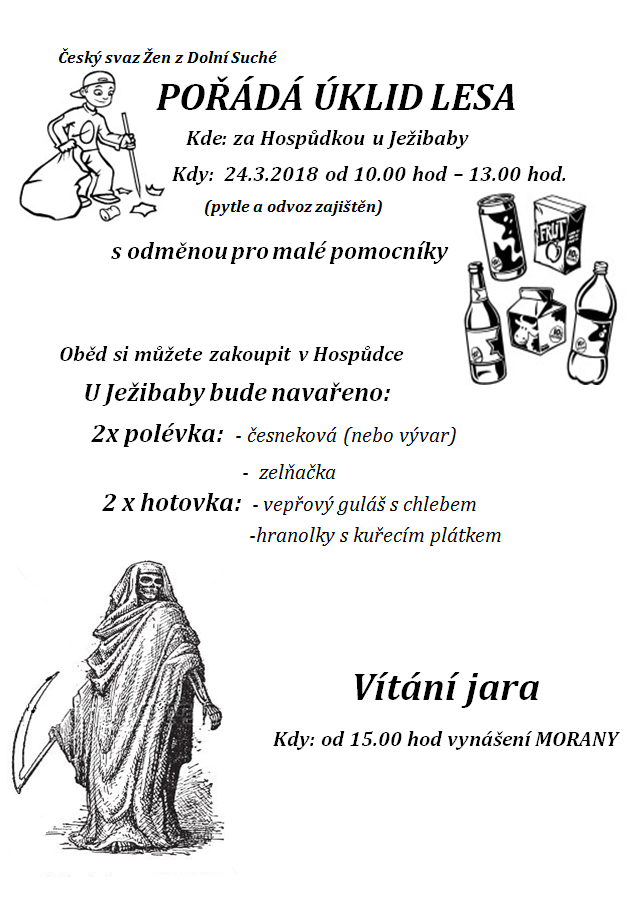 Úklid lesa, vítání jara