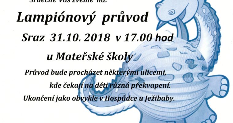 31.10.2018 – Lampionový průvod