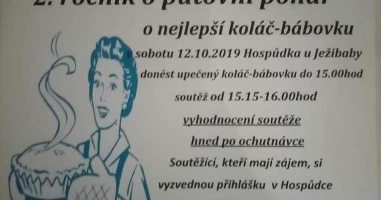 2. ročník o putovní pohár o nejlepší koláč-bábovku