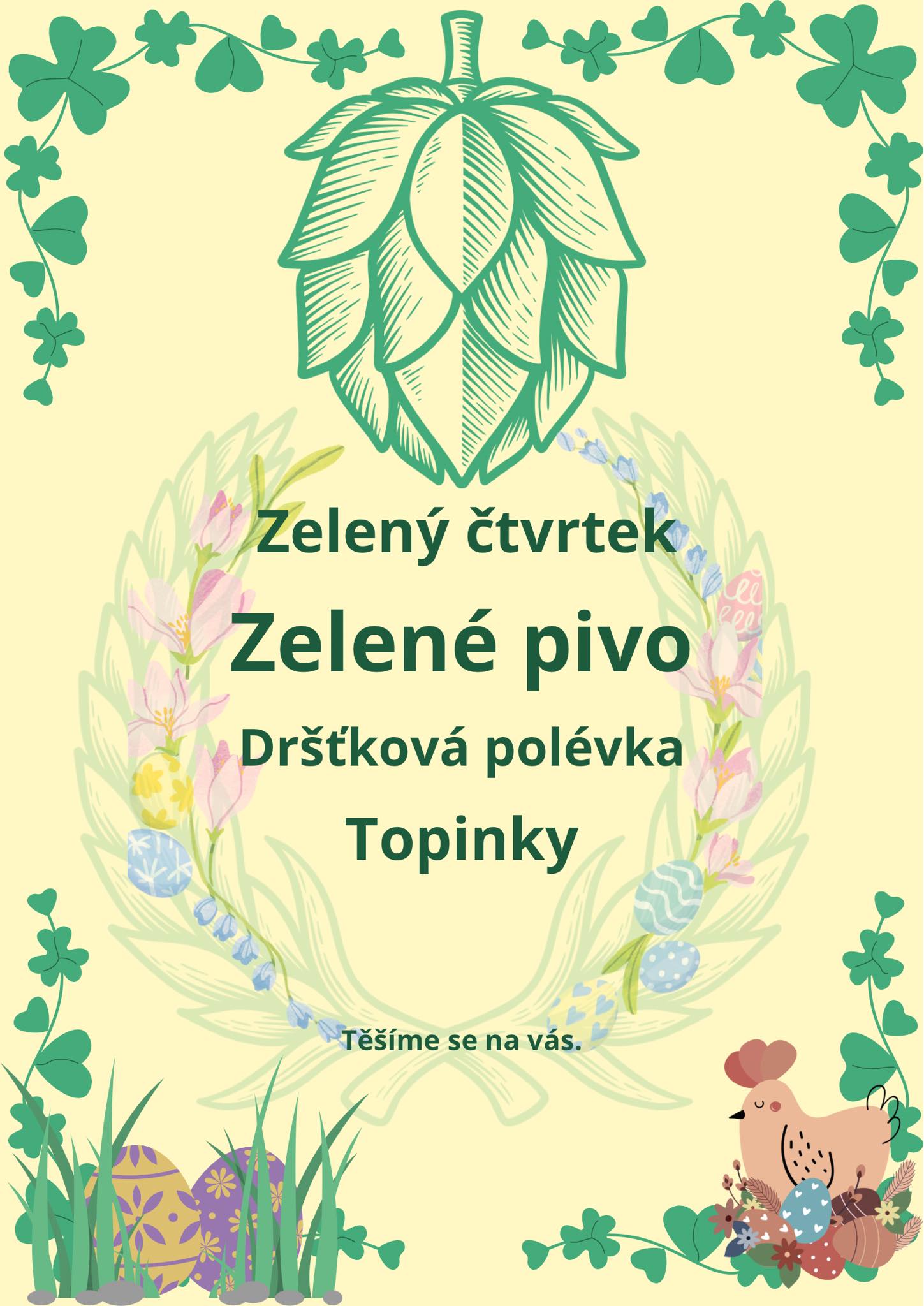 ZELENÝ ČTVRTEK – ZELENÉ PIVO