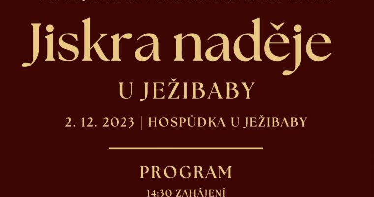 2.12.2023 – Jiskra naděje – rozsvícení vánočního stromečku