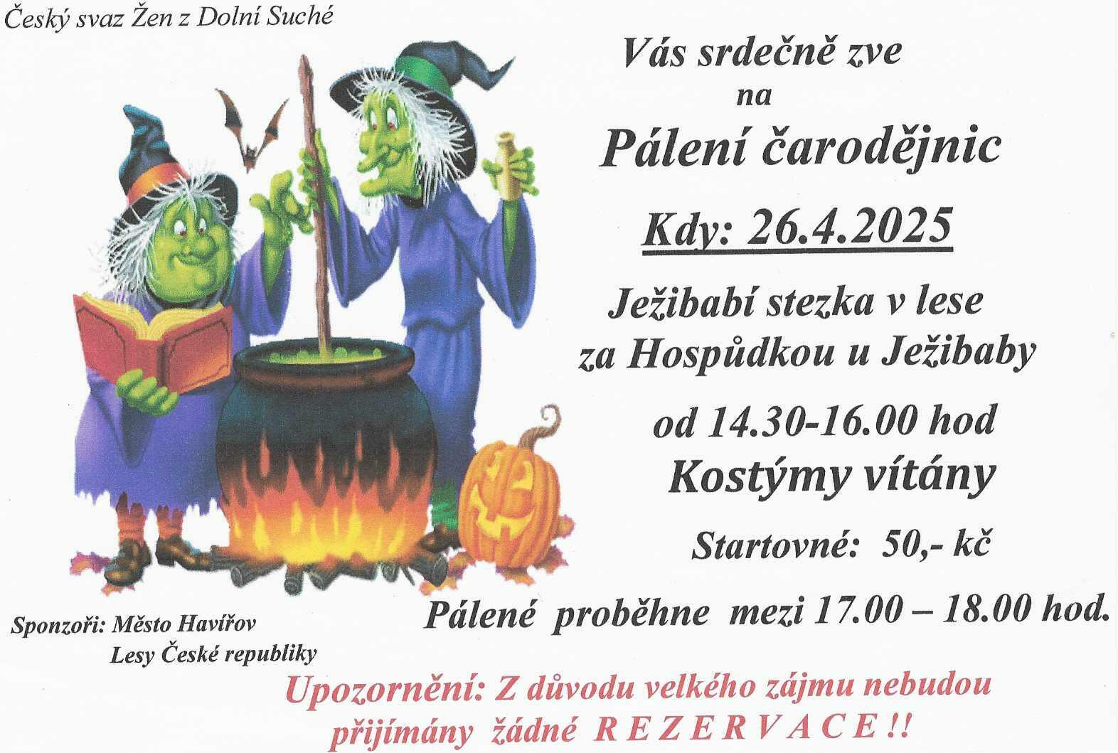 26.4. – PÁLENÍ ČARODĚJNIC